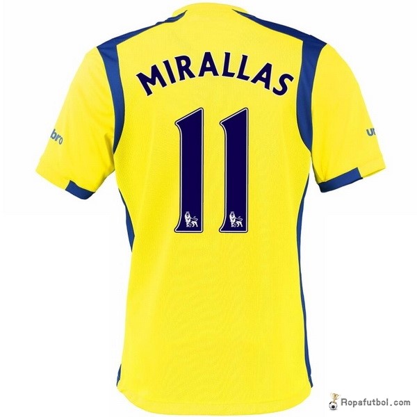 Camiseta Everton Replica Tercera Ropa Mirallas 2016/17 Amarillo